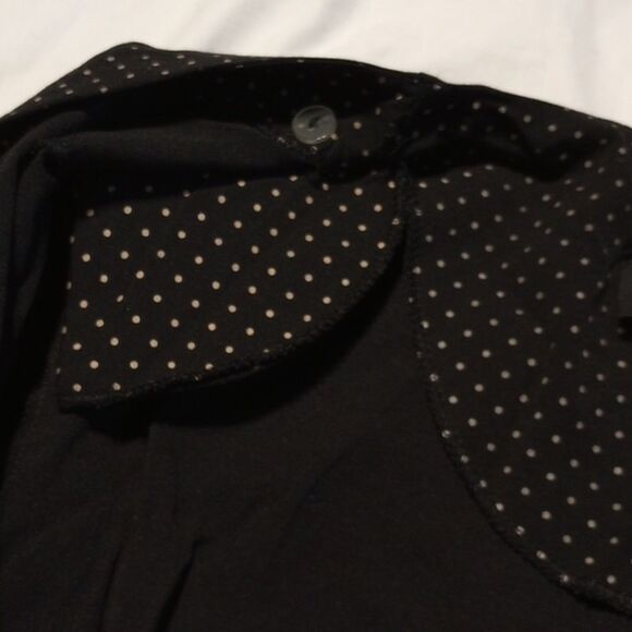 Vintage Whirlaway Frocks Black Polka Dot Button Up - Picture 5 of 11